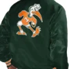 Men Miami Hurricanes Green Jacket