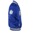 Men Women Dallas Cowboys Gray And White Rib Blue Bomber Jacket