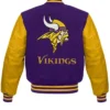 Men and Women Angelina Minnesota Vikings Varsity Jacket
