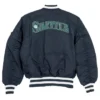 Men And Women Seattle Mariners Satin Ma 1 Bomber Jacket