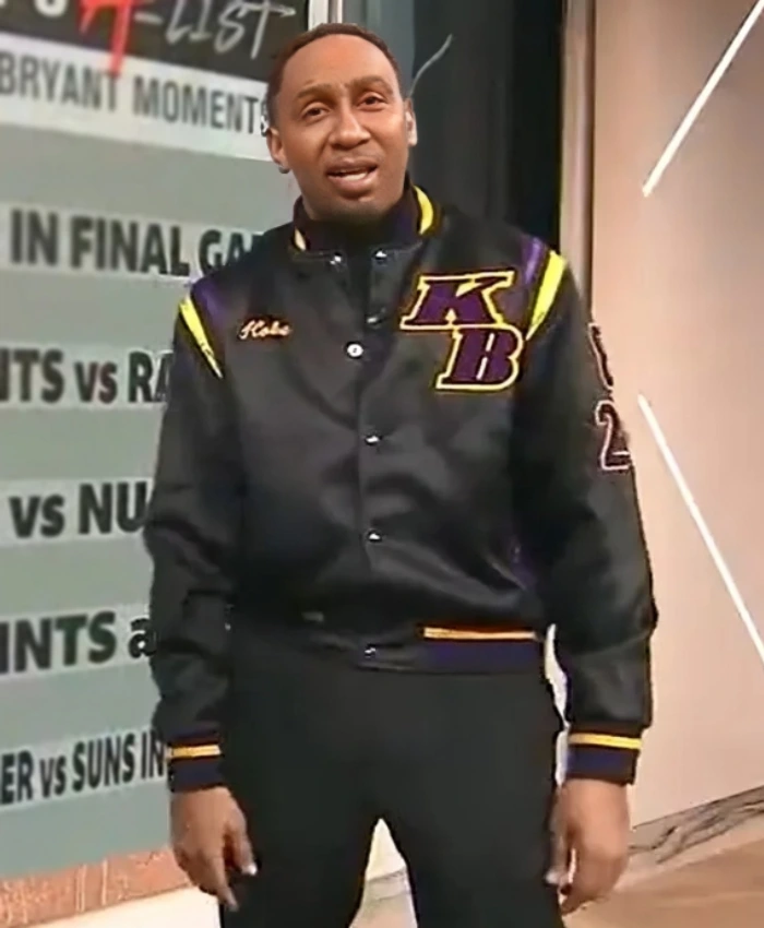 Men And Women Stephen A Smith Kobe Bryant Bomber Varsity Jacket