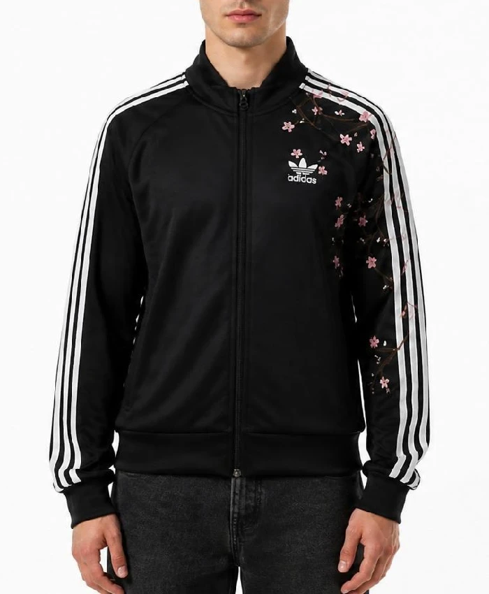 Mens Adidas Cherry Blossom Black Jacket