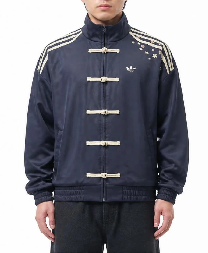 Mens Adidas Cherry Blossom Blue Jacket