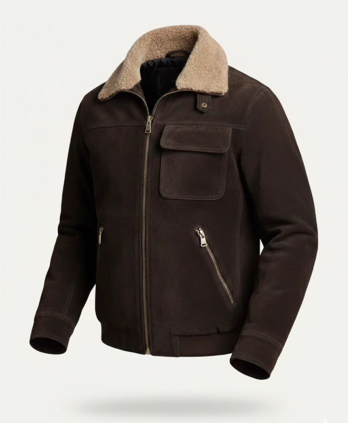Belfast Suede Bomber Jacket