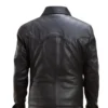 Mens Black Genuine Leather Shirt