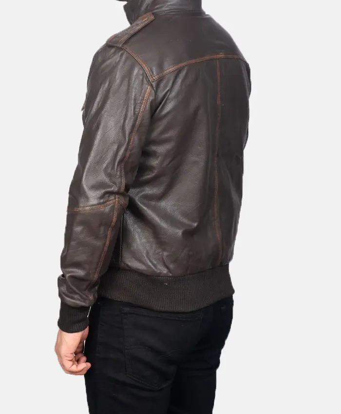 Mens Bomber Biker Brown Jacket For Sale