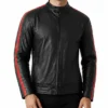 Mens Burning Bridges Drake Leather Jacket