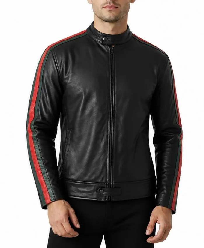 Mens Burning Bridges Drake Leather Jacket