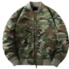 Mens Camo Military M81 Woodland Flight Jacket