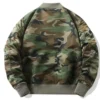 Mens Camo Military Woodland M81 Flight Jacket