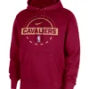 Mens Cleveland Cavaliers Nike Black Practice Club Maroon Pullover Hoodie