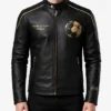 Mens FIFA World Cup 2026 Black Leather Jacket
