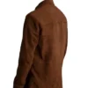 Mens Genuine Suede Brown Shirt