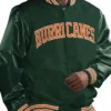 Mens Miami Hurricanes Green Jacket