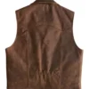 Mens Retro Brown Cowboy Leather Vest