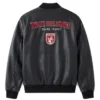 Mens True Religion Black Bomber Varsity Jacket For Sale