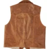 Mens Western Brown Cowboy Leather Vest