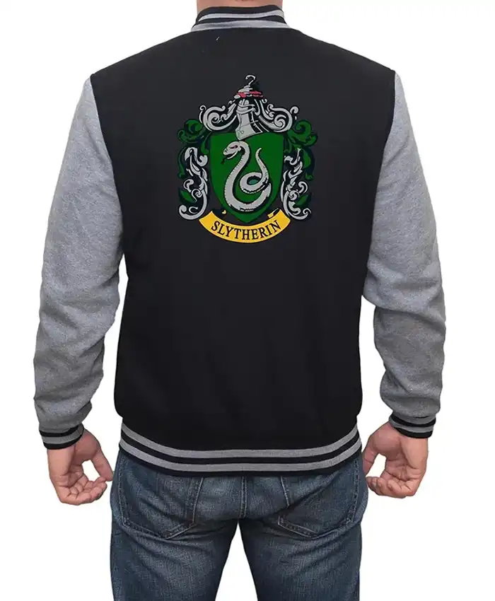 Mens And Womens Harry Potter Slytherin Varsity Bomber Jacket