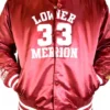 Mens And Womens Kobe Bryant Lower Merion Red Bomber Varsity Jacket