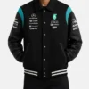 Mercedes AMG Petronas Black And Teal Varsity Jacket