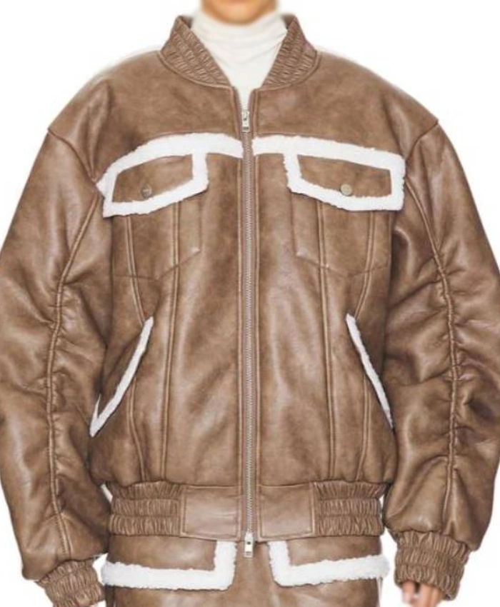 Meredith Marks Real Housewives Of SLC Sherpa Bomber Jacket