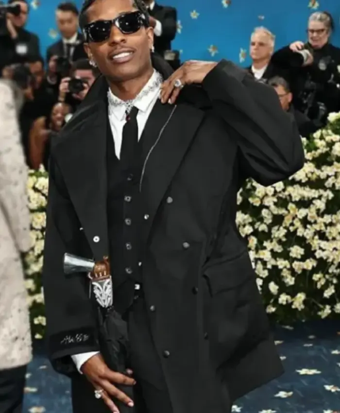 A$AP Rocky Met Gala 2025 Black Jacket - Image 3