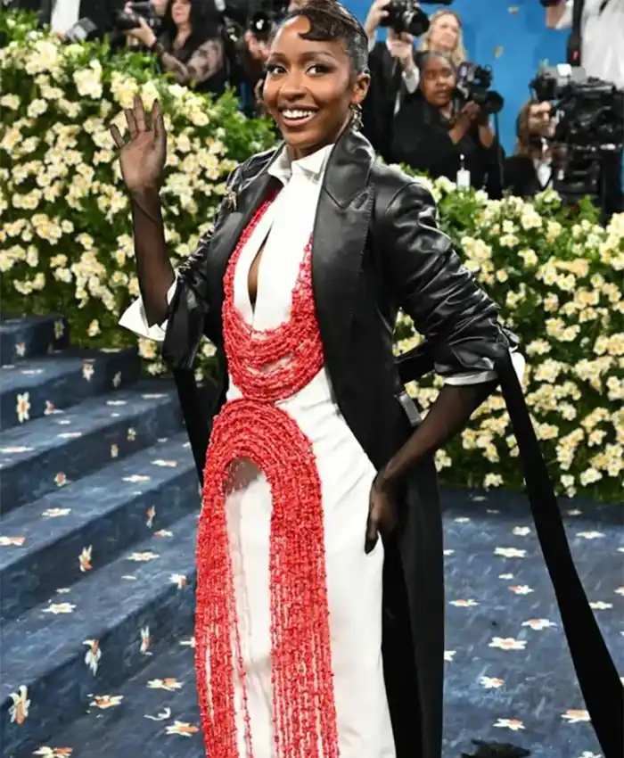 Met Gala 2025 Ayo Edebiri Leather Trench Coat