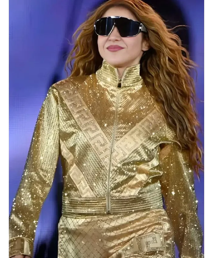 Mexico City Golden Shakira Zocalo Sequin Jacket