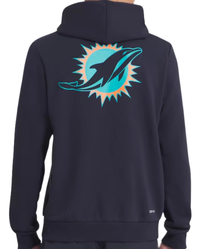 Miami Dolphins Rivalries Collection Mike McDaniel Blue Hoodie Buy Now
