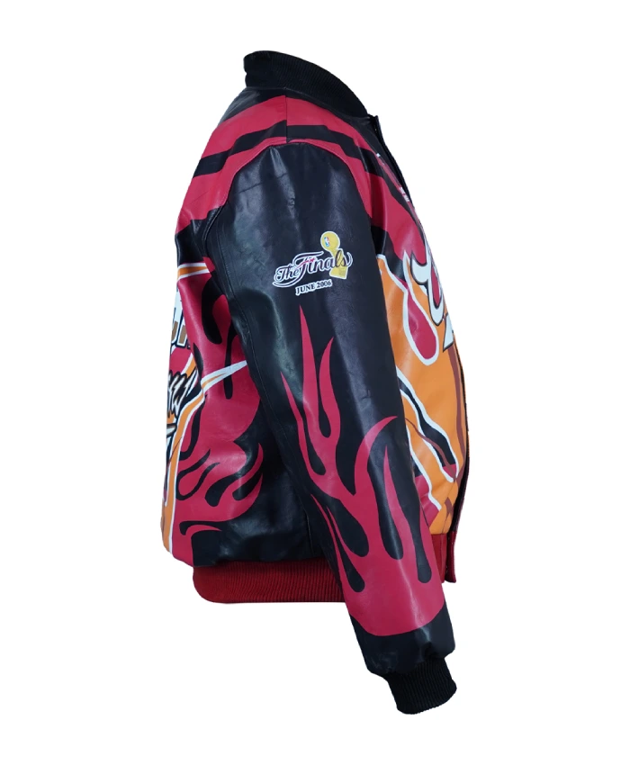 Miami HEAT X Jeff Hamilton 2006 Champ Full Snap Jacket On Sale