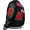 Miami Heat Mashup Logo Varsity Jacket In Black