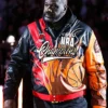 Miami Heat Pro Basketball Championship Shaquille ONeal Atlanta Hawks Vs Miami Heat Bomber Leather Jacket