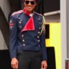 Michael 2025 Jaafar Jackson Blue Jacket