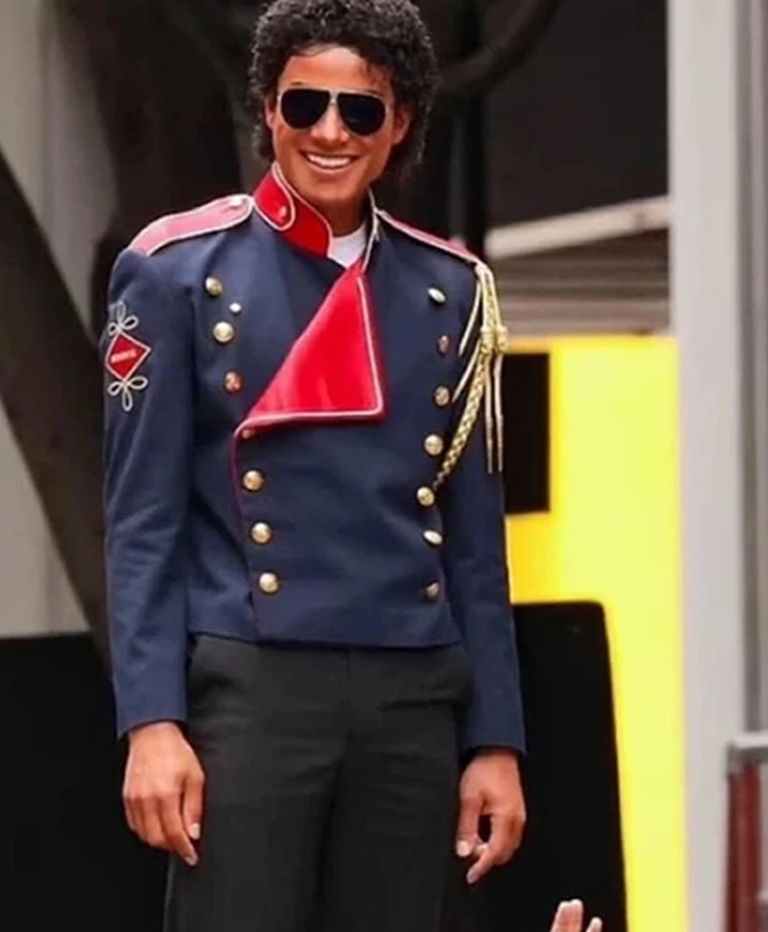 Michael 2025 Jaafar Jackson Blue Jacket