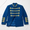 Michael 2026 Jaafar Jackson Blue Military Jacket