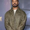 Michael B. Jordan The Fire Inside Premiere Brown Jacket