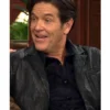 Michael Damian The Young And The Restless 2025 Danny Romalotti Crinkled Black Leather Jacket