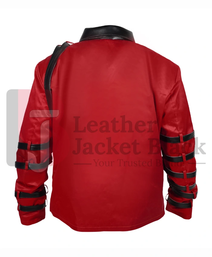 Michael Jackson Bad World Tour 1987 Jacket Red Color