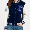 Michael Jackson Sonic the Hedgehog Varsity Jacket Womens