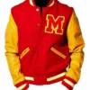 Michael Jackson Thriller Red And Yellow Varsity Jacket For Men And Women