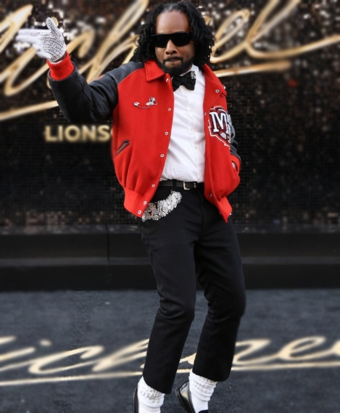 Michael Movie Premiere Wale Varsity Jacket