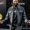 Michael Premiere 2026 Deon Cole Grey Suede Jacket