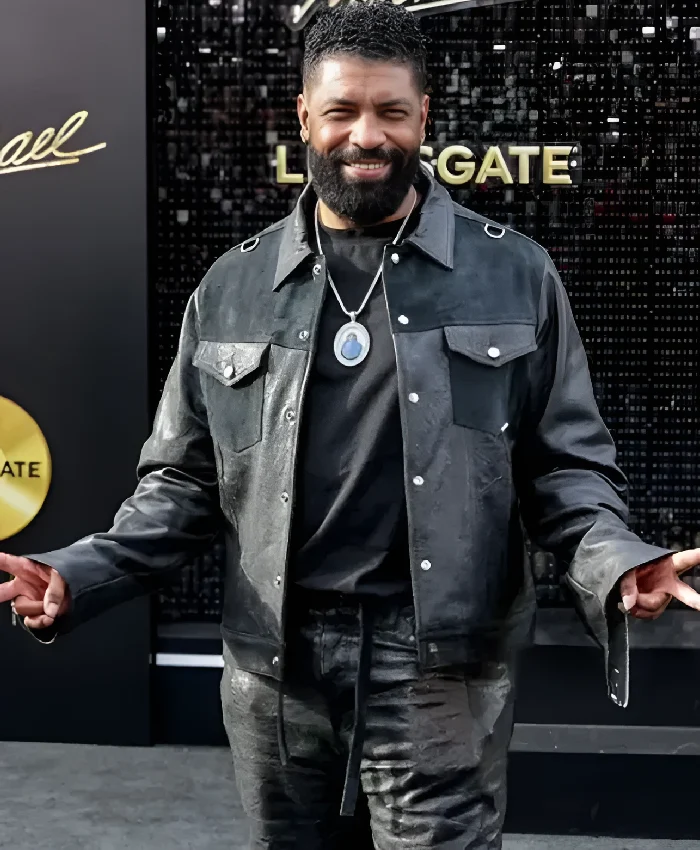 Michael Premiere 2026 Deon Cole Grey Suede Jacket