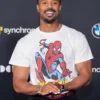 Michael b Jordan Spider Man White T shirt