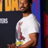 Michael b Jordan Spider Man White T shirt On Sale
