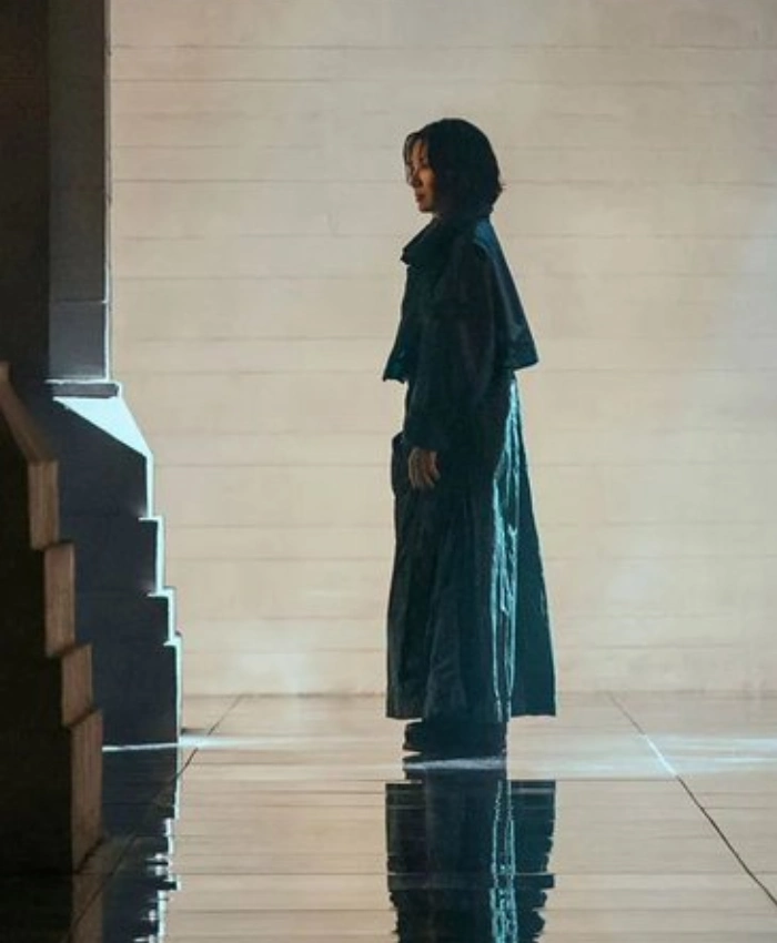 Michelle Yeoh TV Series Blade Runner 2099 Olwen Blue Long Coat