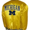 Michigan Wolverines Club Gold Satin Jacket