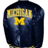 Michigan Wolverines Club Navy Satin Jacket
