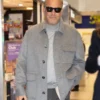 Milan Fashion Week 2026 Kevin Costner Grey Jacket