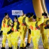 Milano Cortina 2026 Team Belgium Closing Ceremony Yellow Jacket